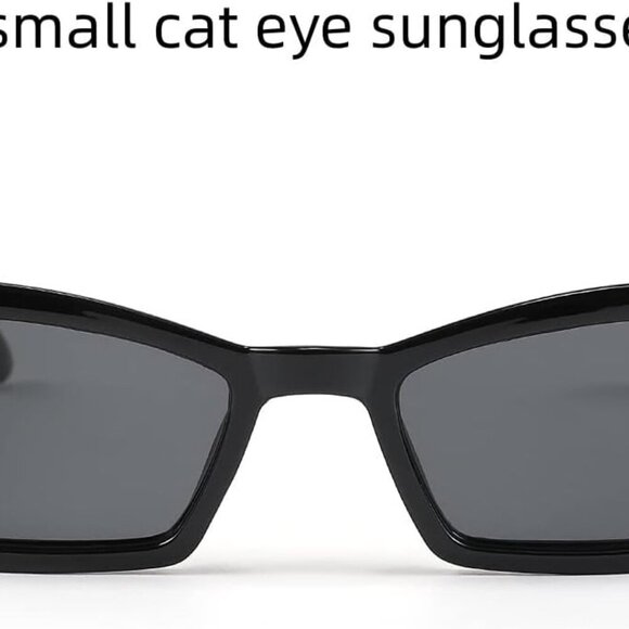 Small Cat Eye Sunglasses Women Vintage Square Shade UV400 Protection Gift - Picture 6 of 7